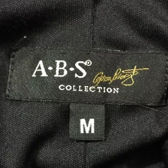 ABS Allen Schwartz Collection Dress Shimmery Metallic Silver Pewter - Picture 12 of 12